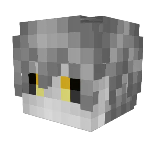 Ego3169 Minecraft avatar head, 3D render