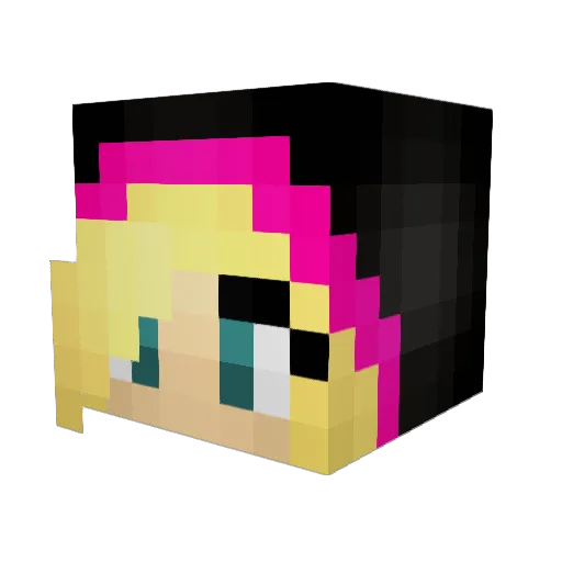 EgoKirsche Minecraft avatar head, 3D render