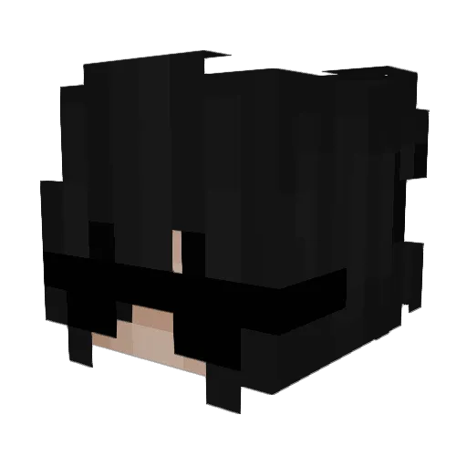 EgoMoon Minecraft avatar head, 3D render