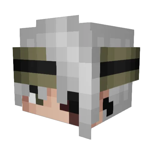 EgoShout Minecraft avatar head, 3D render