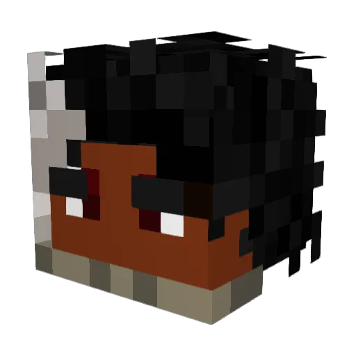 EgoZagred Minecraft avatar head, 3D render