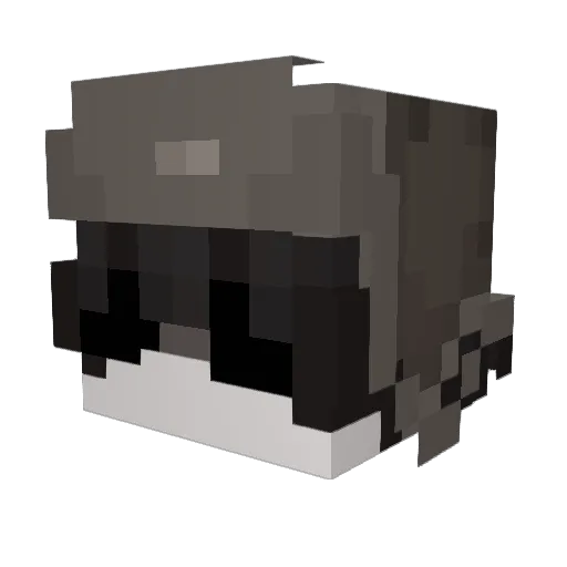 Ego__ Minecraft avatar head, 3D render