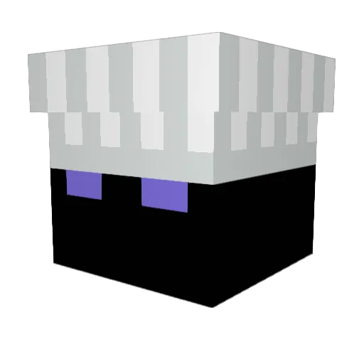 Egocentricity Minecraft avatar head, 3D render