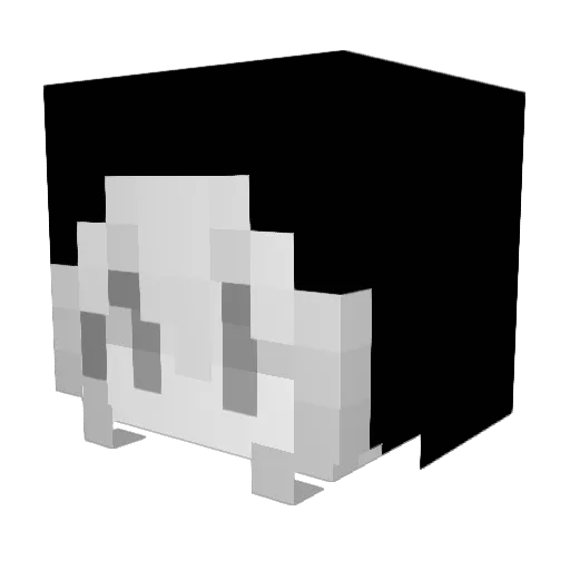 EgoistBeast Minecraft avatar head, 3D render