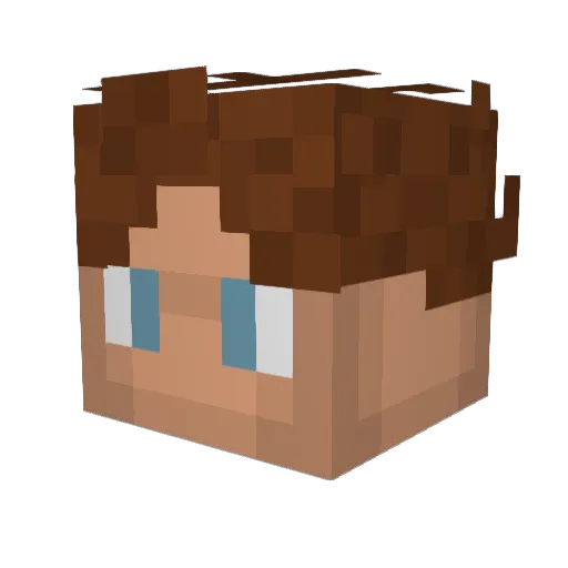 Egor72 Minecraft avatar head, 3D render