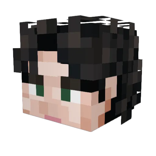 EgorBoy Minecraft avatar head, 3D render