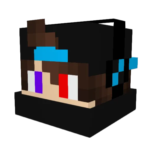 EgorMOG Minecraft avatar head, 3D render