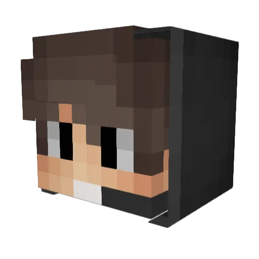EgorMiks Minecraft avatar head, 3D render