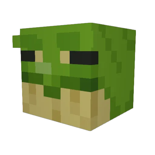 Egor_Rush Minecraft avatar head, 3D render