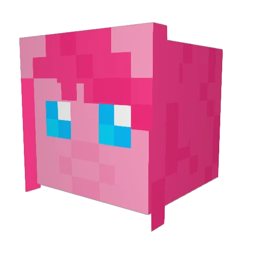 Egorcher Minecraft avatar head, 3D render