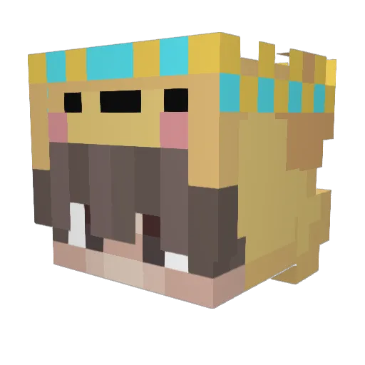 Egoriel Minecraft avatar head, 3D render