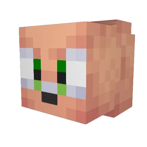 Egorin Minecraft avatar head, 3D render