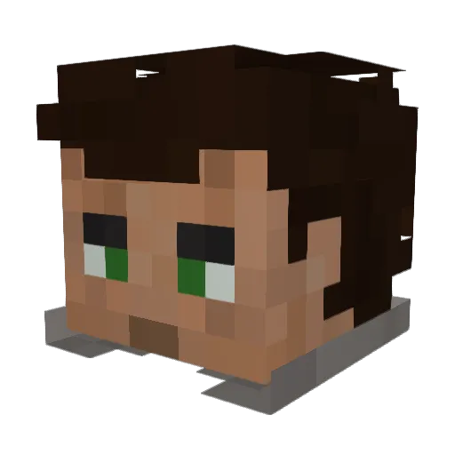 Egorka_Egr Minecraft avatar head, 3D render