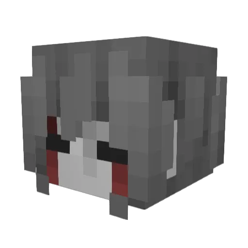 Egorzik Minecraft avatar head, 3D render
