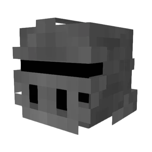 Egosinical Minecraft avatar head, 3D render