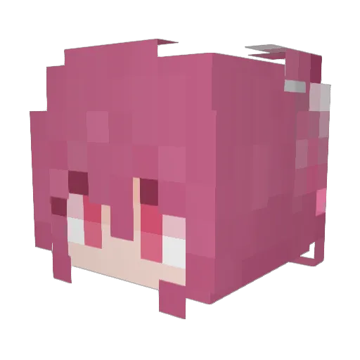Egotim Minecraft avatar head, 3D render