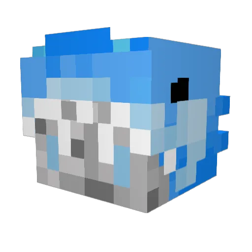 Egrezz Minecraft avatar head, 3D render