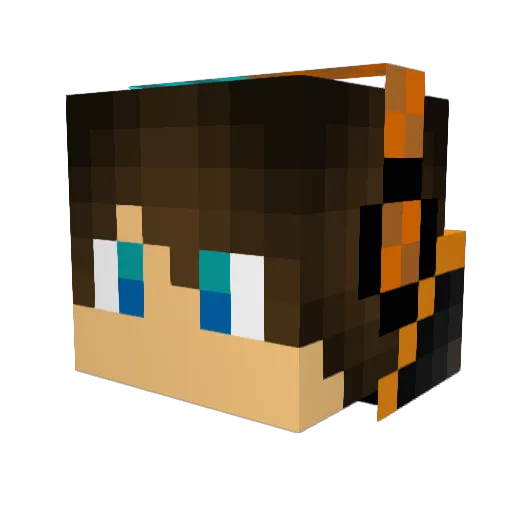 Egrog95 Minecraft avatar head, 3D render
