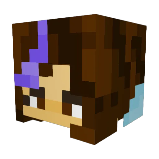 Egsgaming Minecraft avatar head, 3D render
