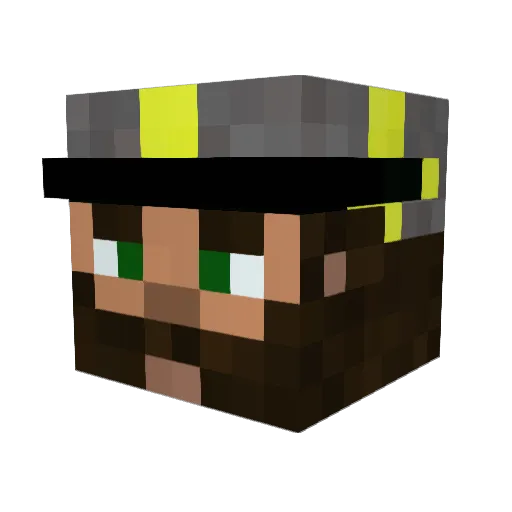 EgyptianDog Minecraft avatar head, 3D render