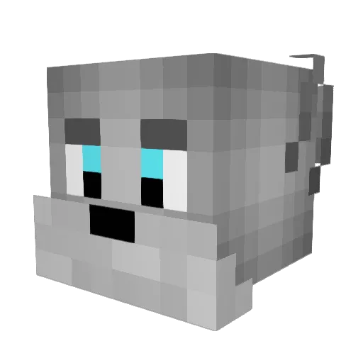 EhMickeyy Minecraft avatar head, 3D render