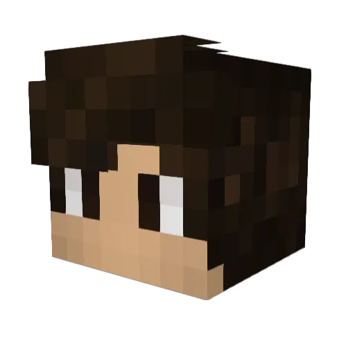 Ehaon03 Minecraft avatar head, 3D render