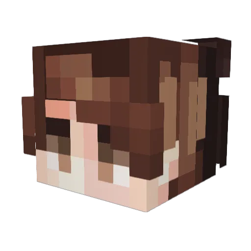 Ehgrol Minecraft avatar head, 3D render