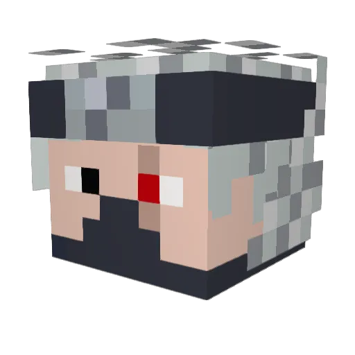 Ehhwerd Minecraft avatar head, 3D render