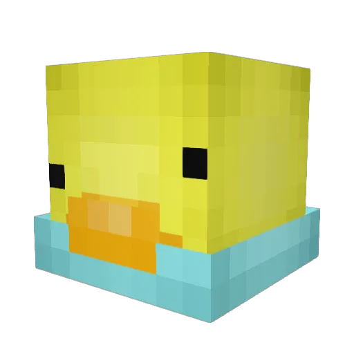 Ehrc Minecraft avatar head, 3D render