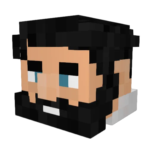 EhrenBeere Minecraft avatar head, 3D render