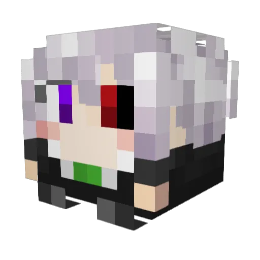 Ehrenbre Minecraft avatar head, 3D render
