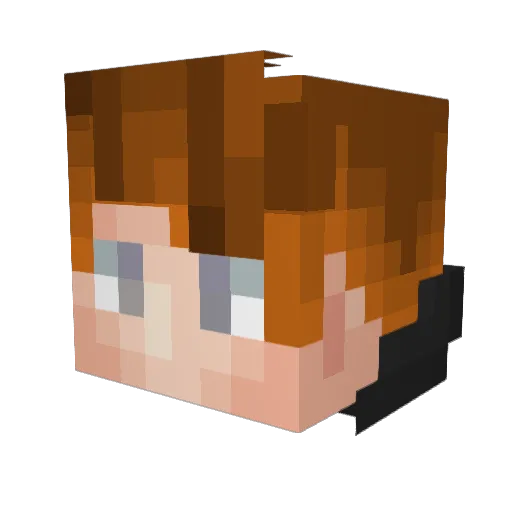 Ehrenlurch Minecraft avatar head, 3D render
