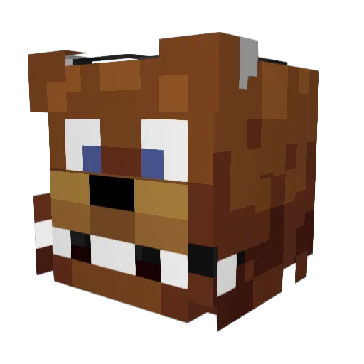 Ehsea Minecraft avatar head, 3D render