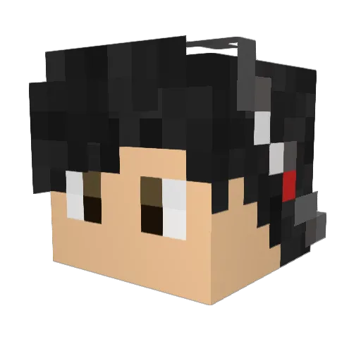Ehson19 Minecraft avatar head, 3D render