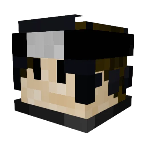 Ehxcel Minecraft avatar head, 3D render