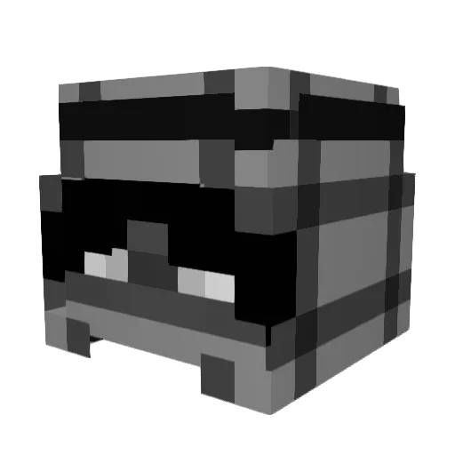 Ehxyy Minecraft avatar head, 3D render