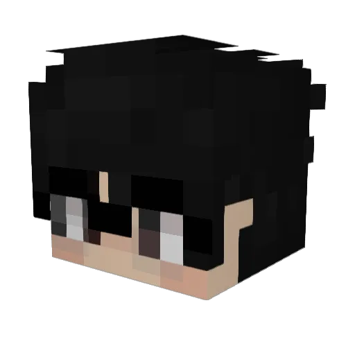 EiBrue Minecraft avatar head, 3D render