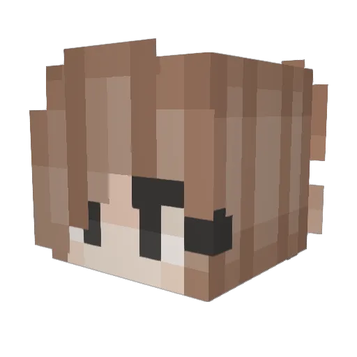 Ei_Dunno Minecraft avatar head, 3D render