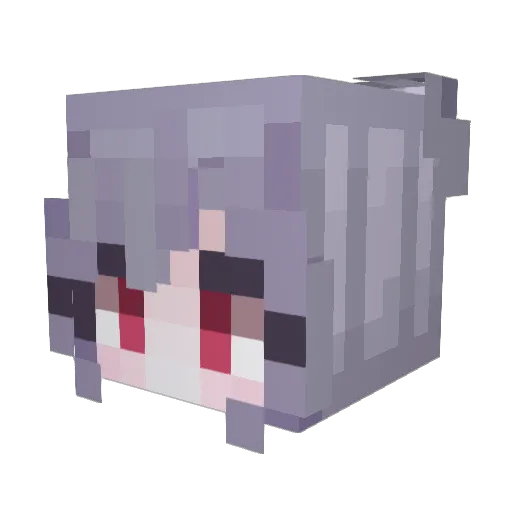 Eiai_Nano Minecraft avatar head, 3D render