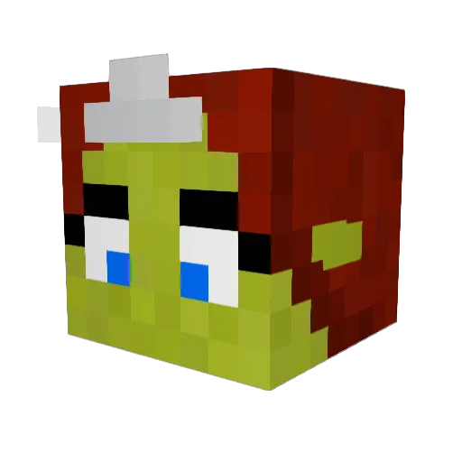 EichelErik Minecraft avatar head, 3D render