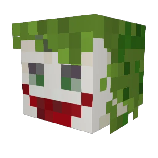 Eid_Dark Minecraft avatar head, 3D render