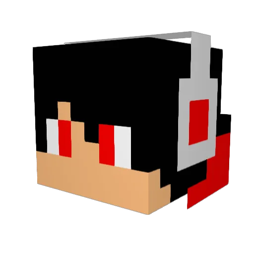 Eideee31 Minecraft avatar head, 3D render
