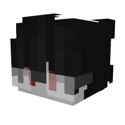 Eidore Minecraft avatar head, 3D render