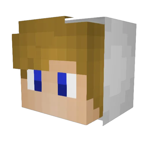 EierOlli Minecraft avatar head, 3D render