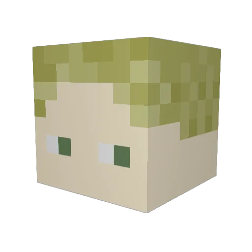 EifachderBeste Minecraft avatar head, 3D render