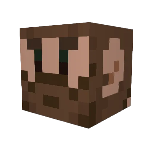 EiffelArt Minecraft avatar head, 3D render
