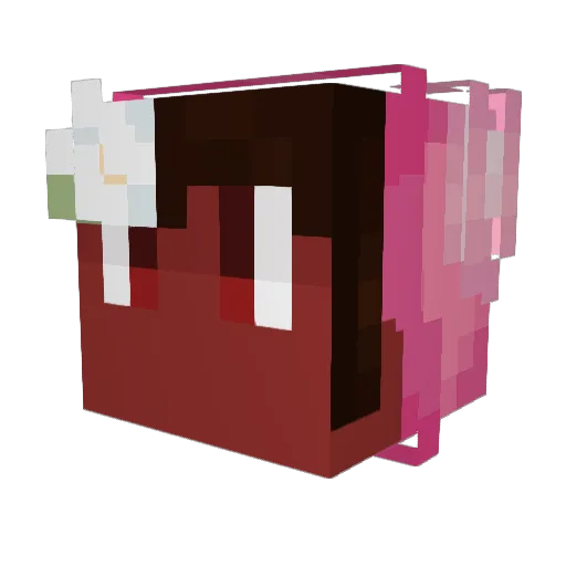 Eigamer Minecraft avatar head, 3D render