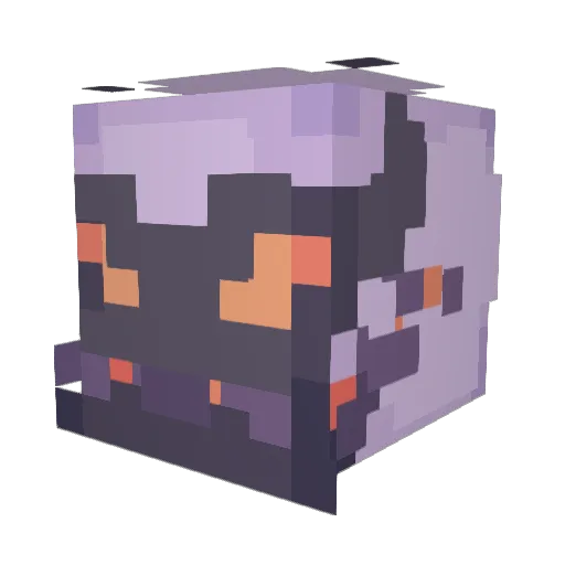 EightBillion Minecraft avatar head, 3D render