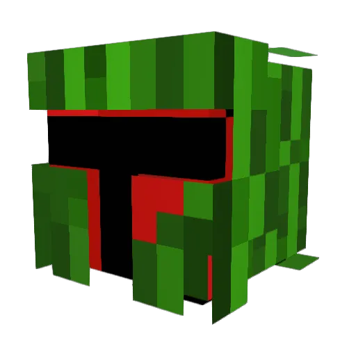 EightFoil208420 Minecraft avatar head, 3D render