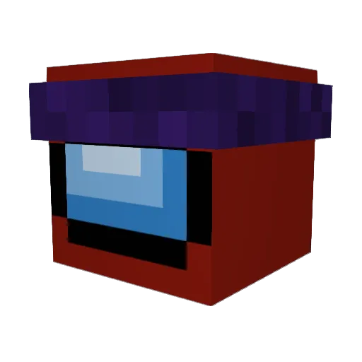 EightLocket Minecraft avatar head, 3D render